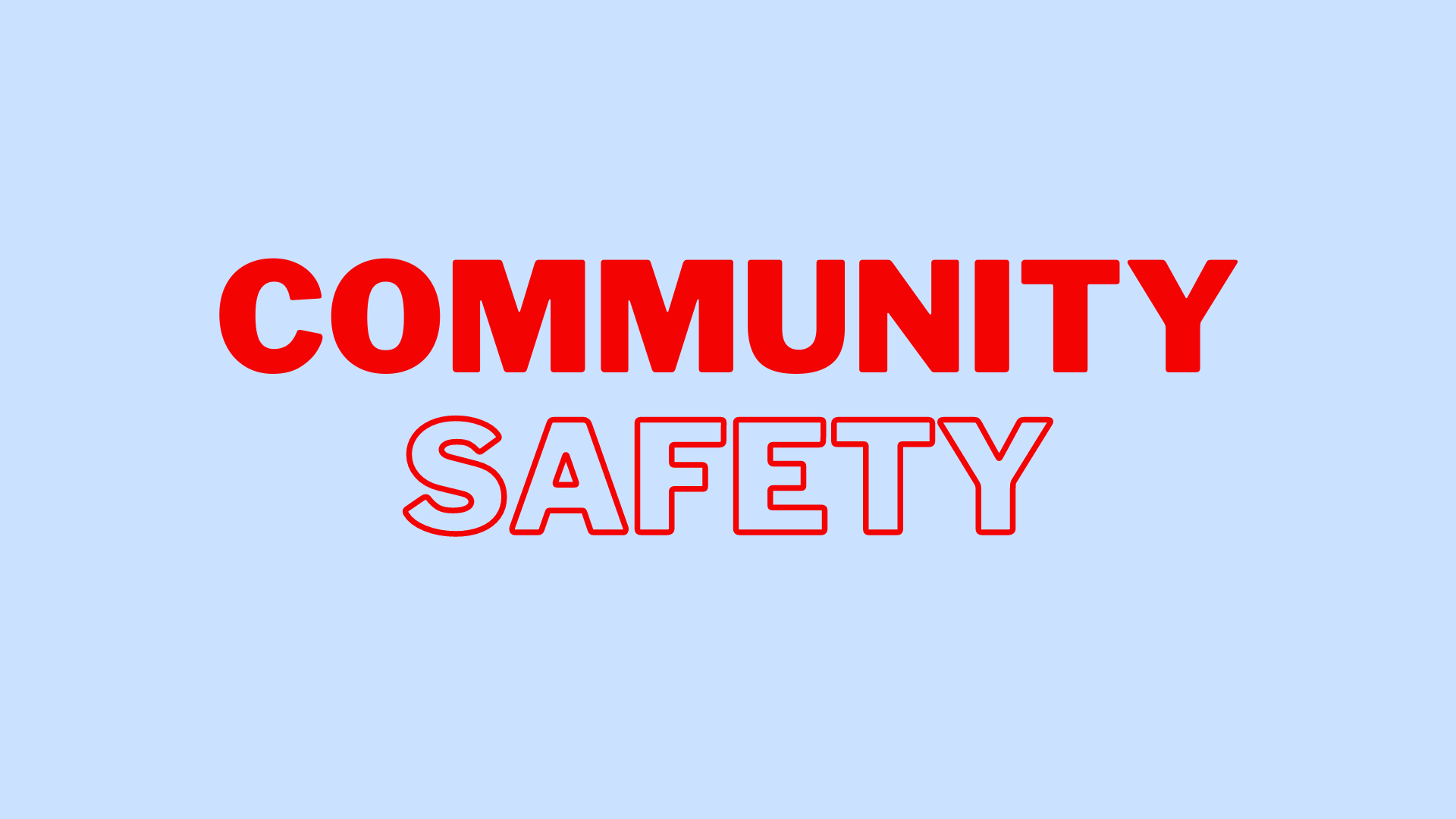 Community Safety text