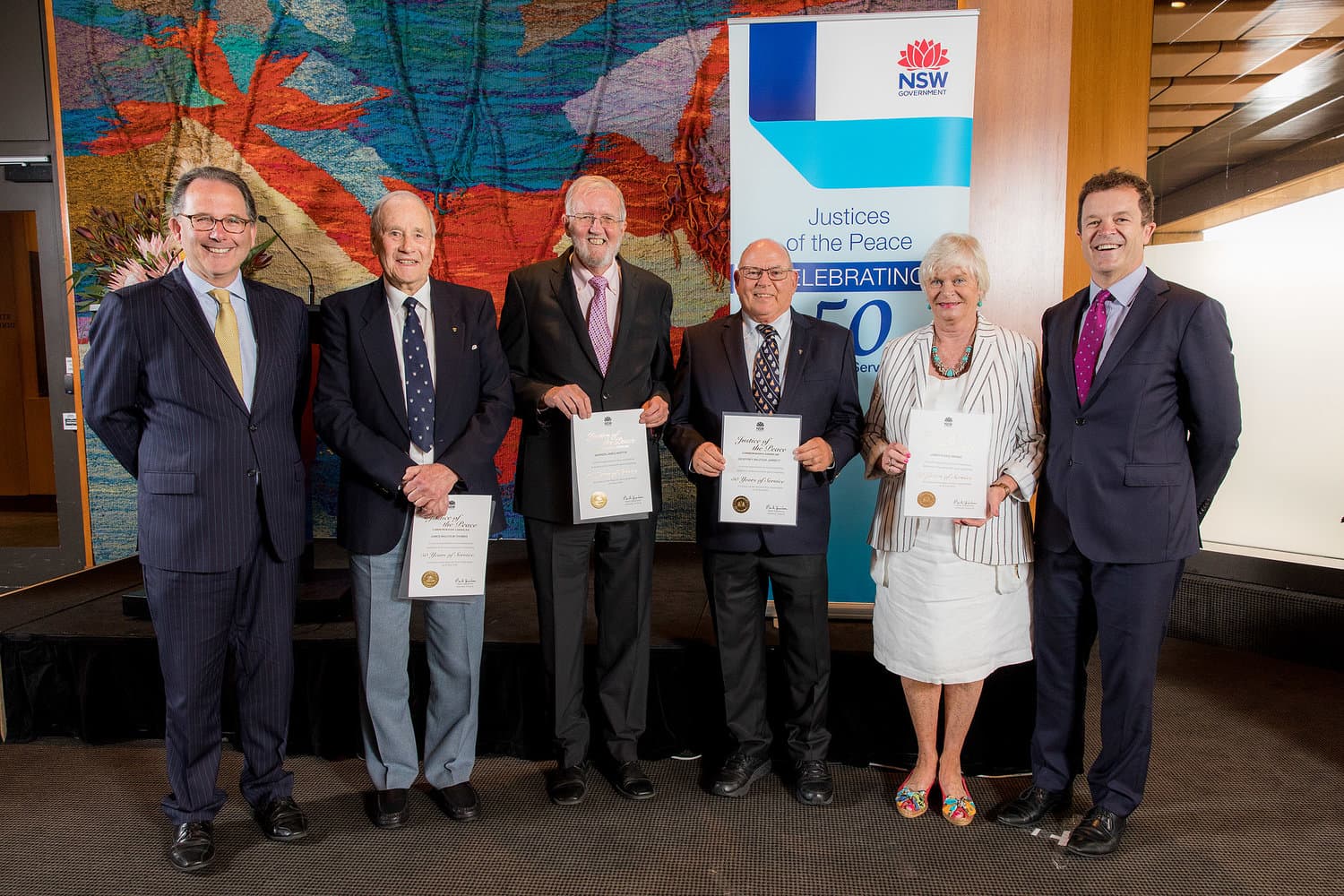 Ku-ring-gai JPs Honoured for 50 Years of Service 