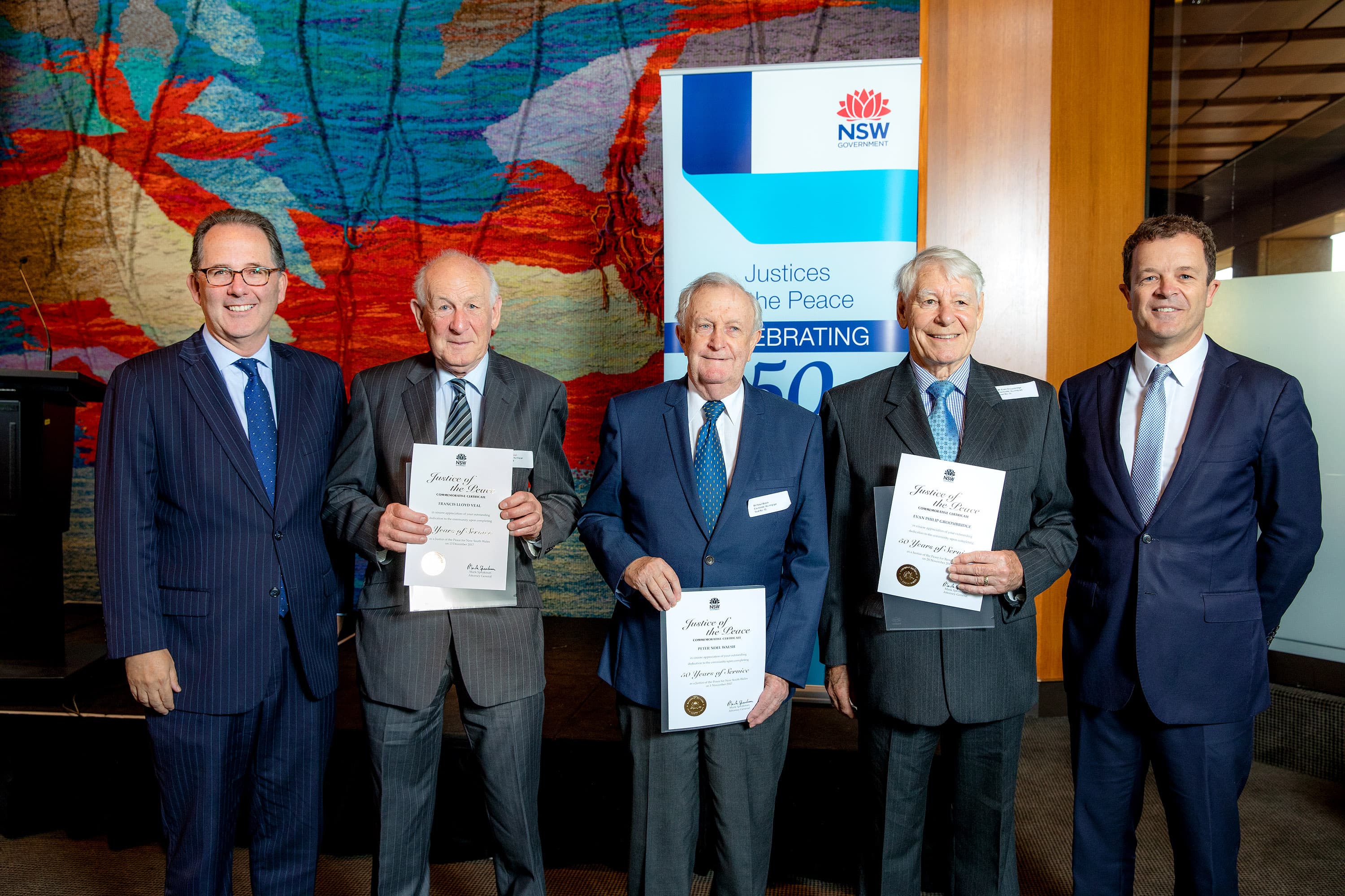JP 50 Year Celebration at NSW Parliament House 
