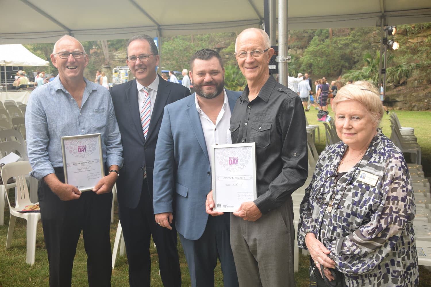 Alister with Award Recipients 