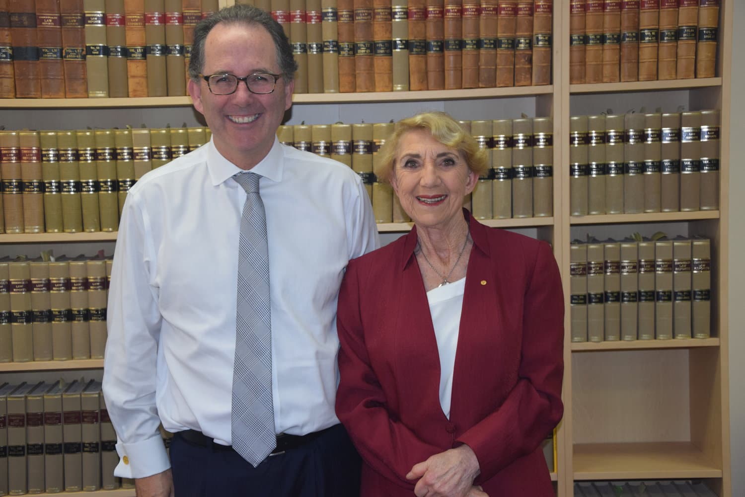 Alister with Dr Yvonne McMaster