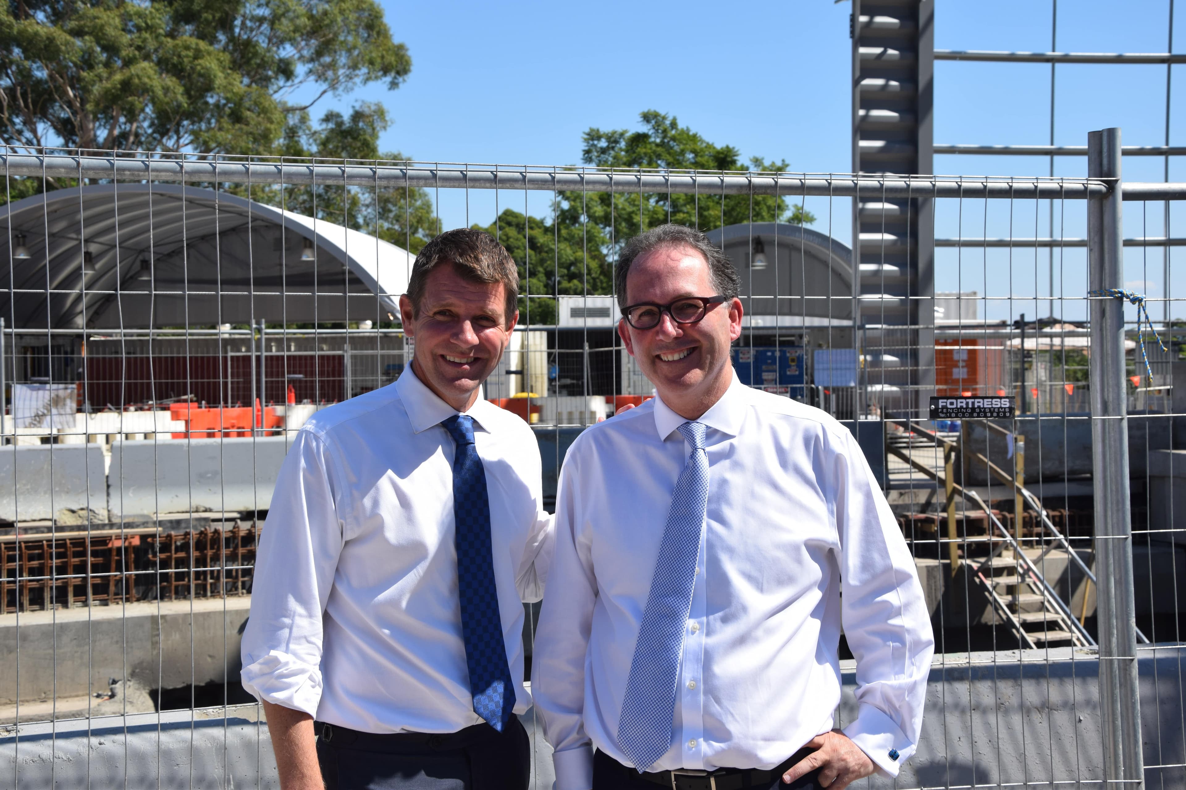 Alister with Mike Baird 