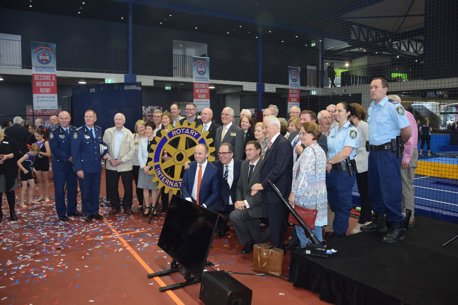 Alister attending the opening of the PCYC Hornsby Ku-ring-gai