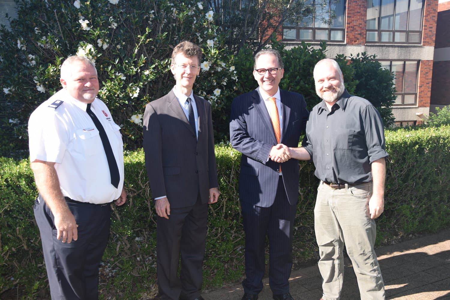 Alister with members from ADRA 