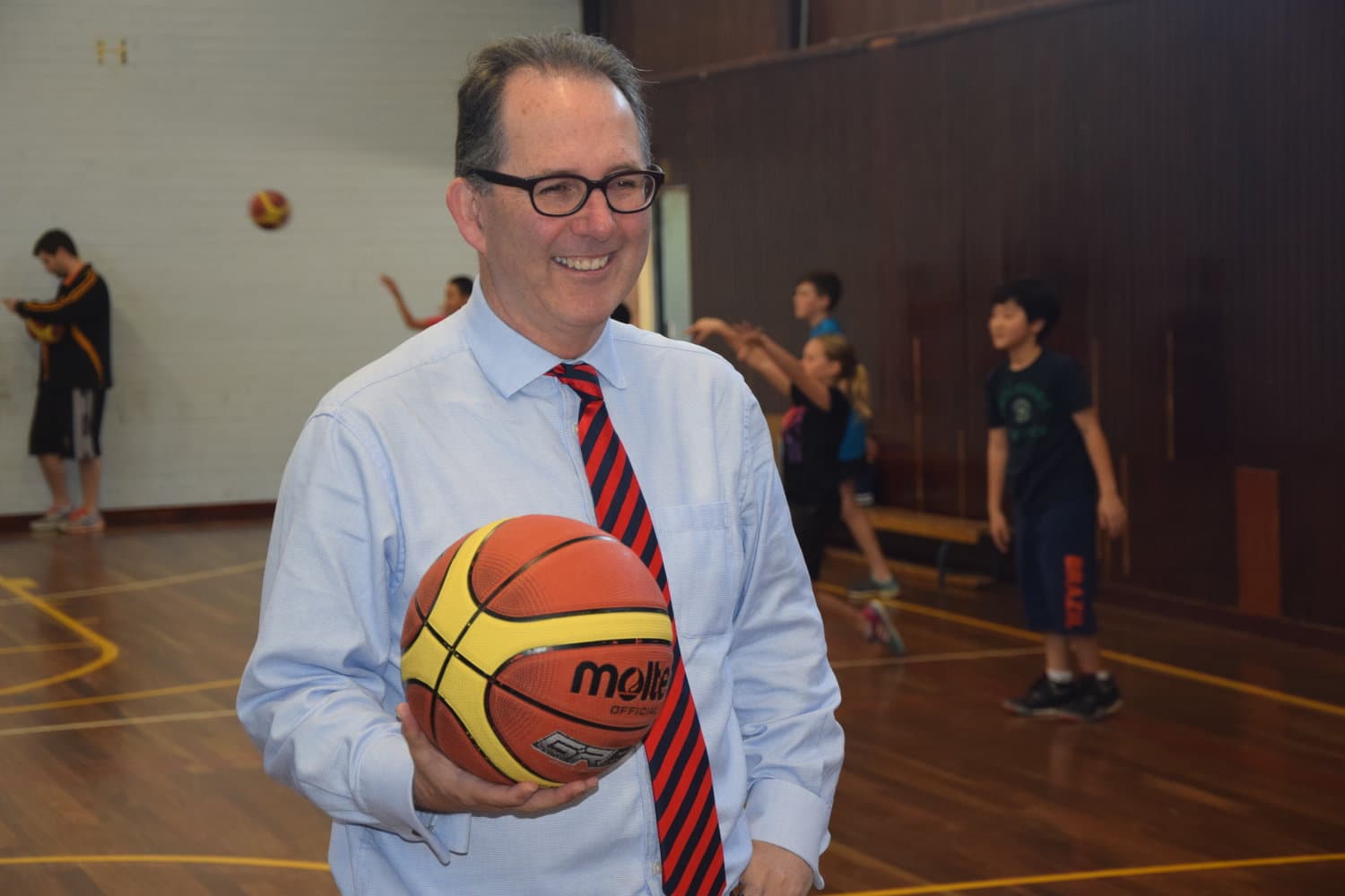 Alister at a Basketball Court 