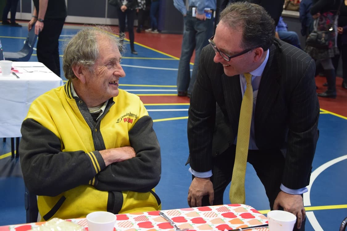 Alister at the Waitara Light of Christ Centre Kitchen Opening 