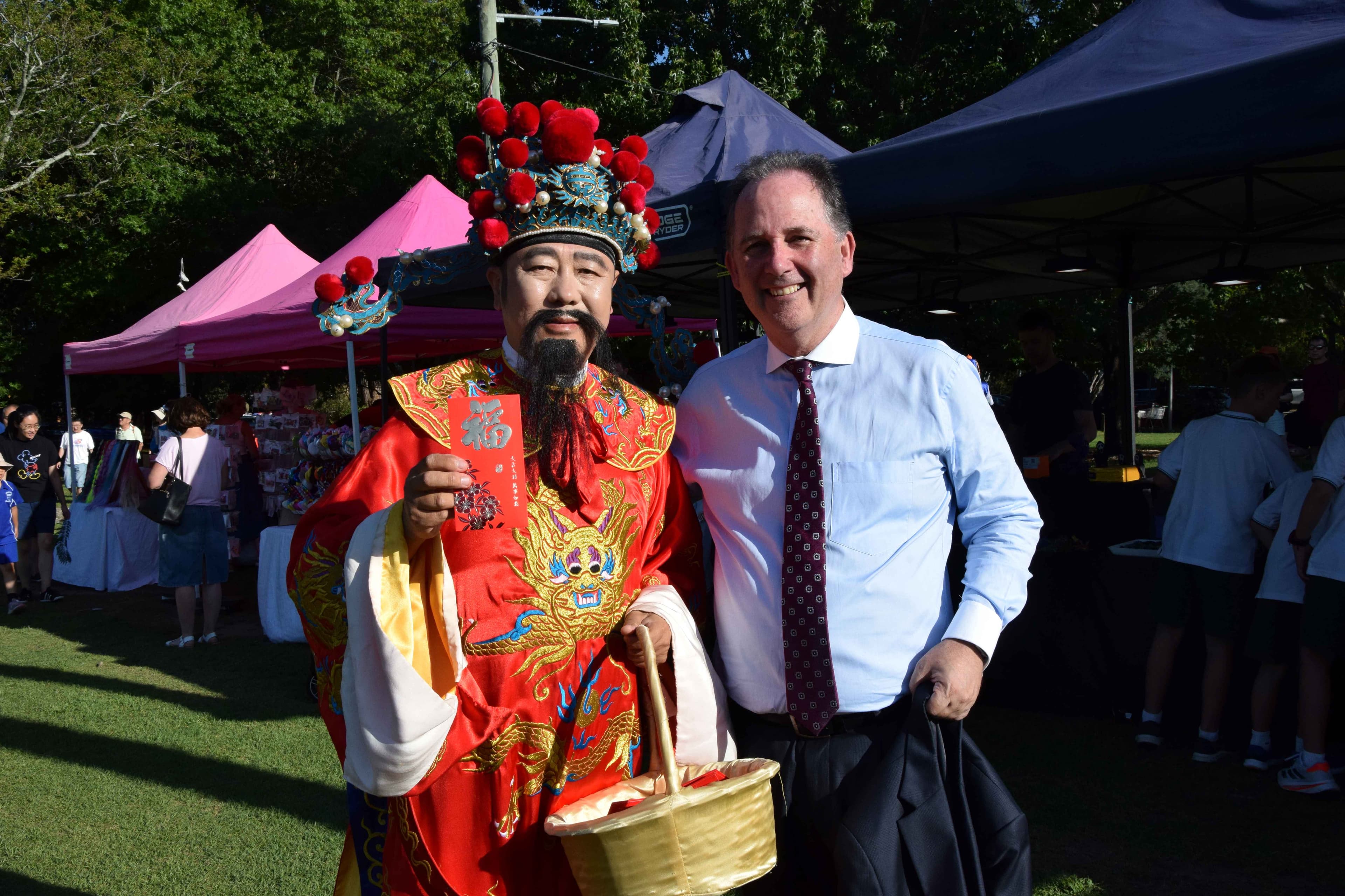 Alister at the Lunar New Year markets
