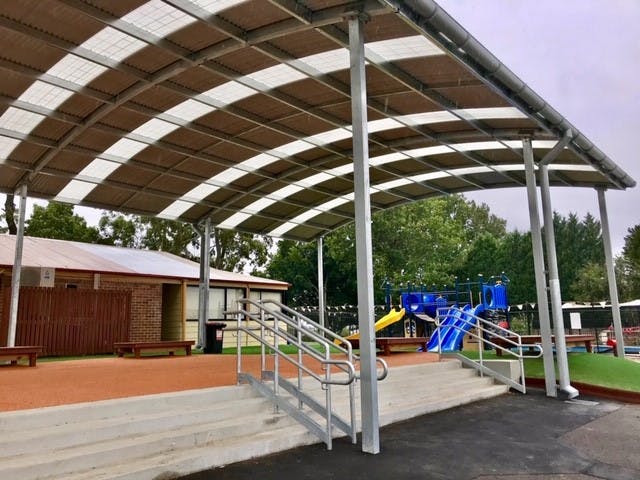 Shade canopy at a local school in the Ku-ring-gai electorate