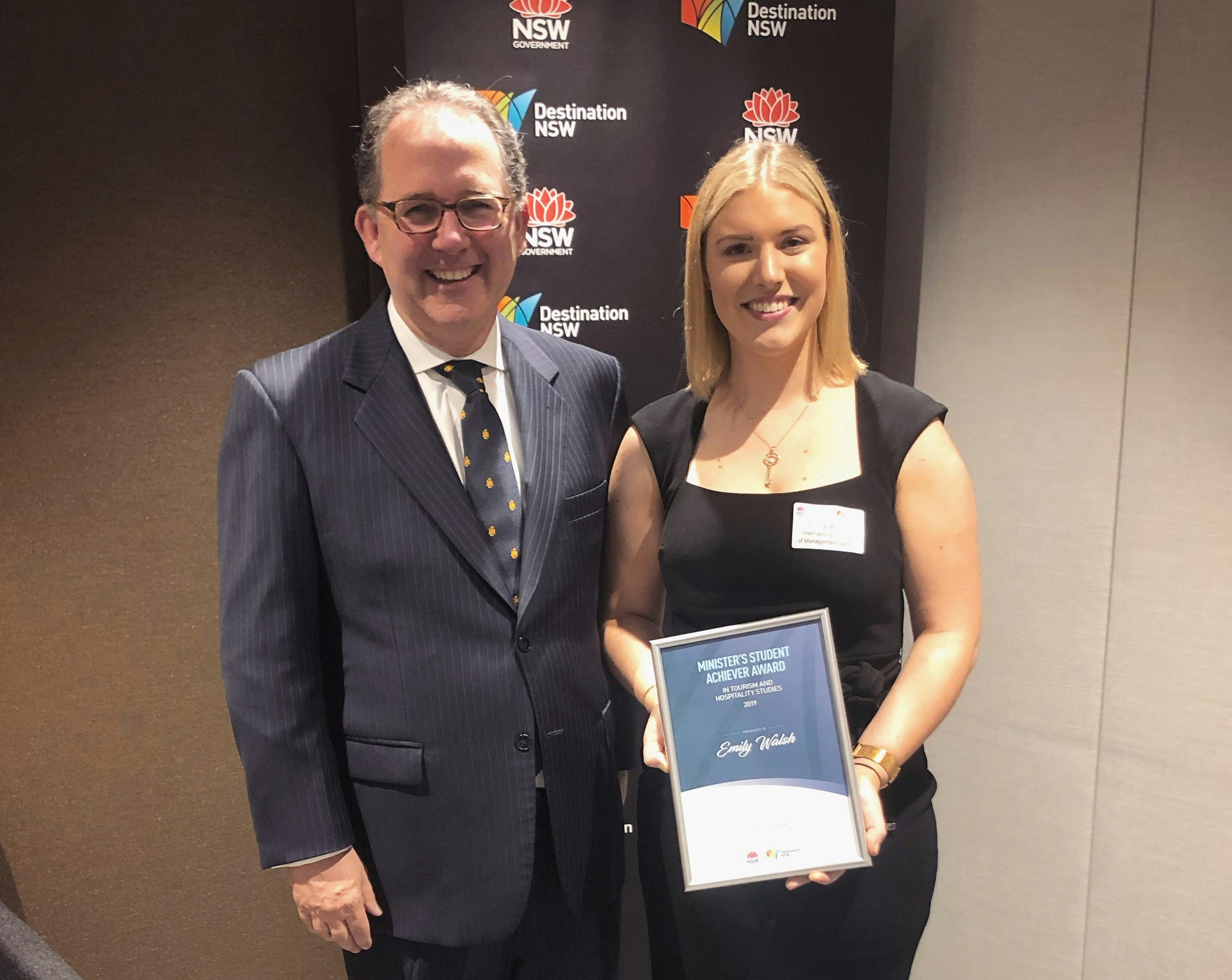 Emily Walsh - Minister's Student Achiever Award Recipient 2019 