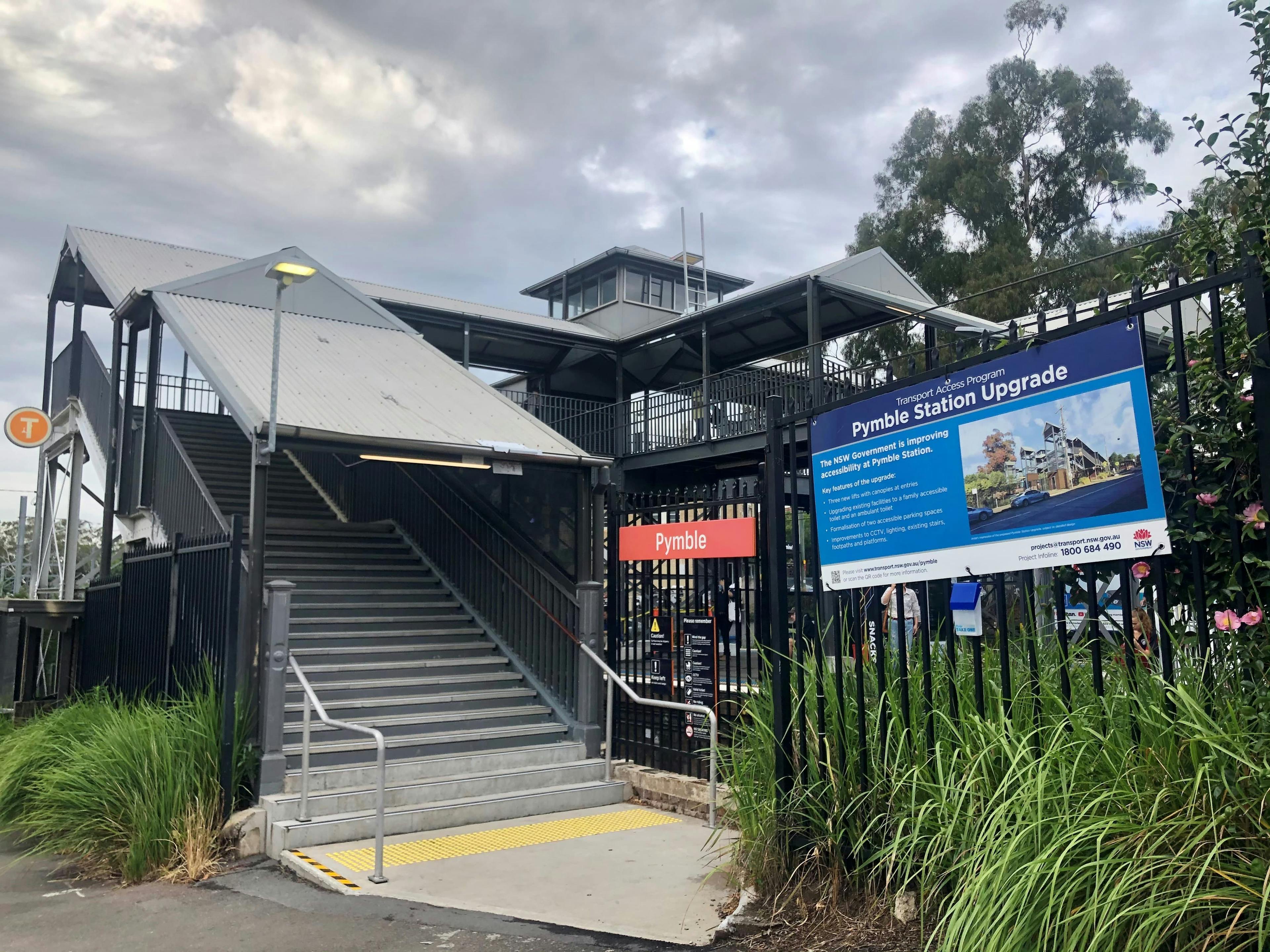 Pymble Station stairs entrance