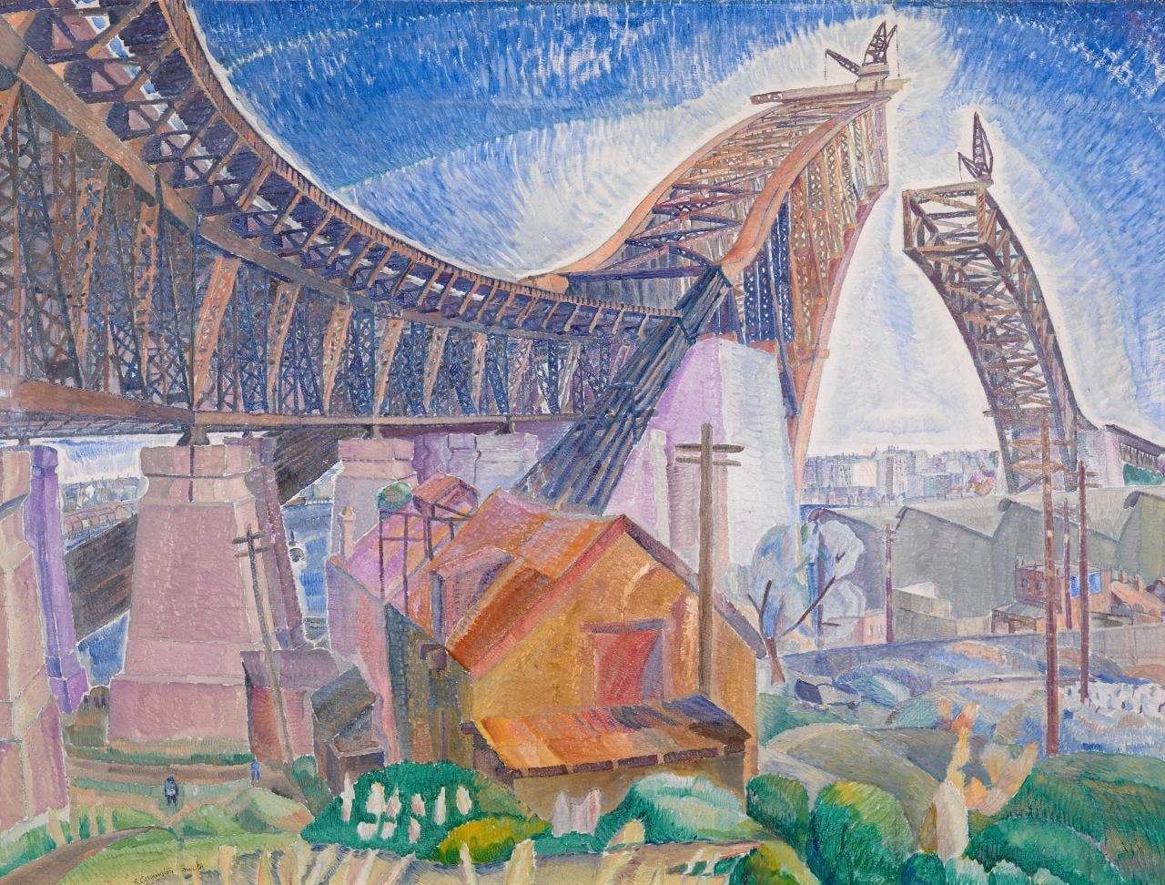 The Bridge in Curve (1930) by Grace Cossington Smith