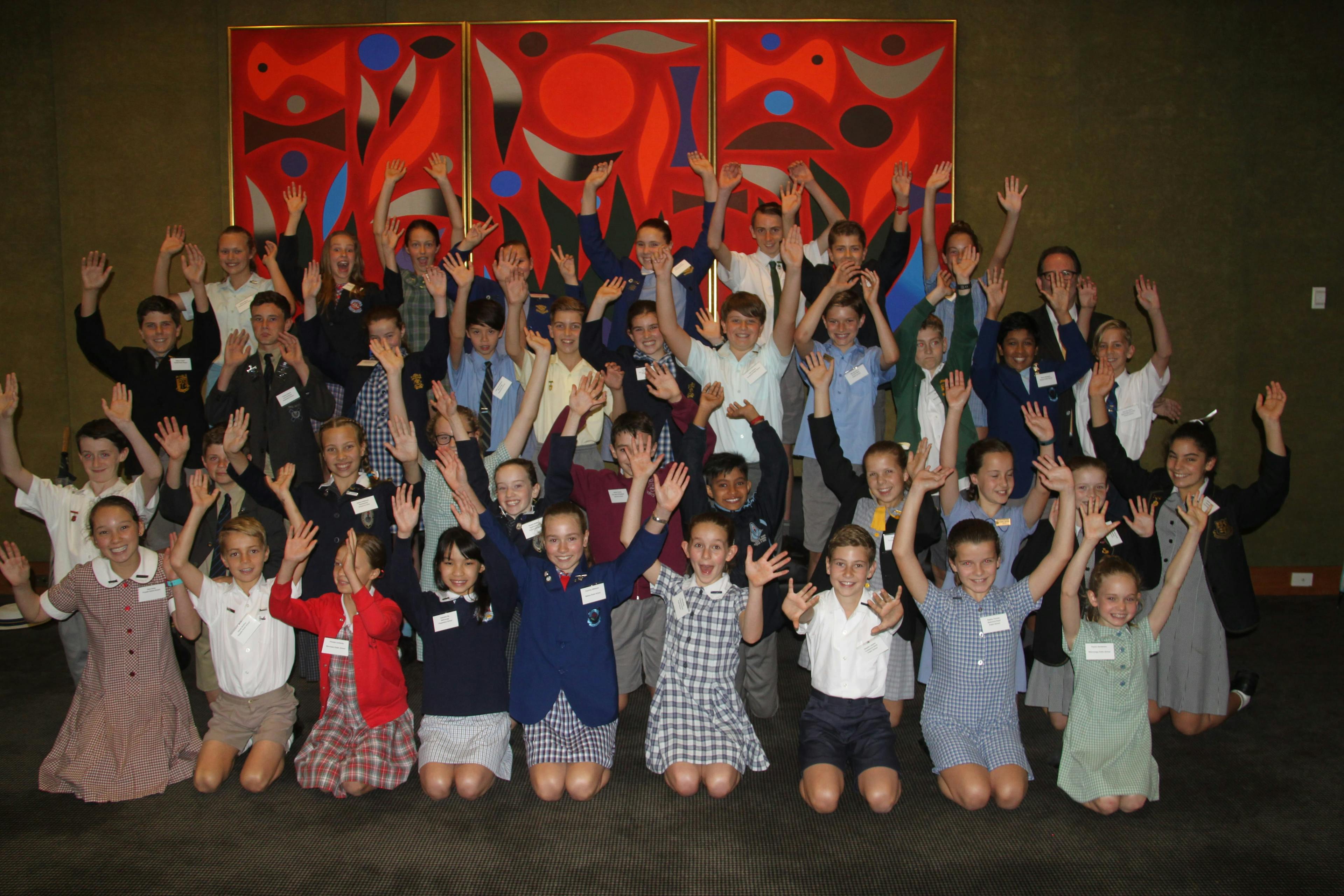 Ku-ring-gai young leaders at NSW Parliament House 