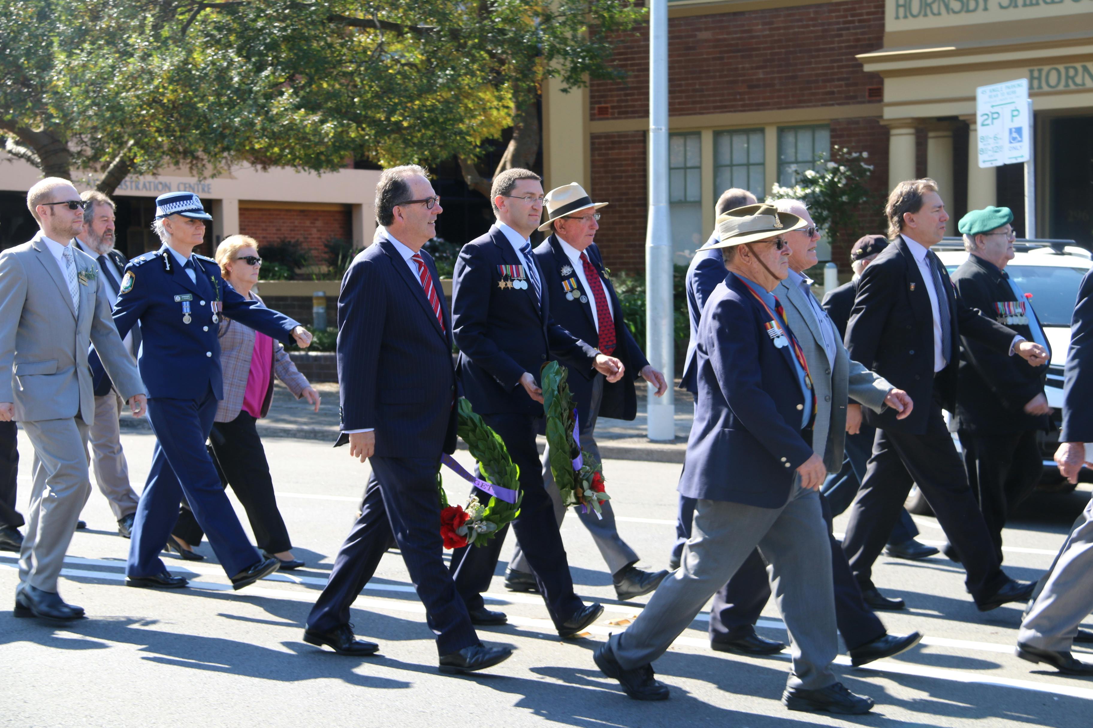 Alister part of the ANZAC Day local march 