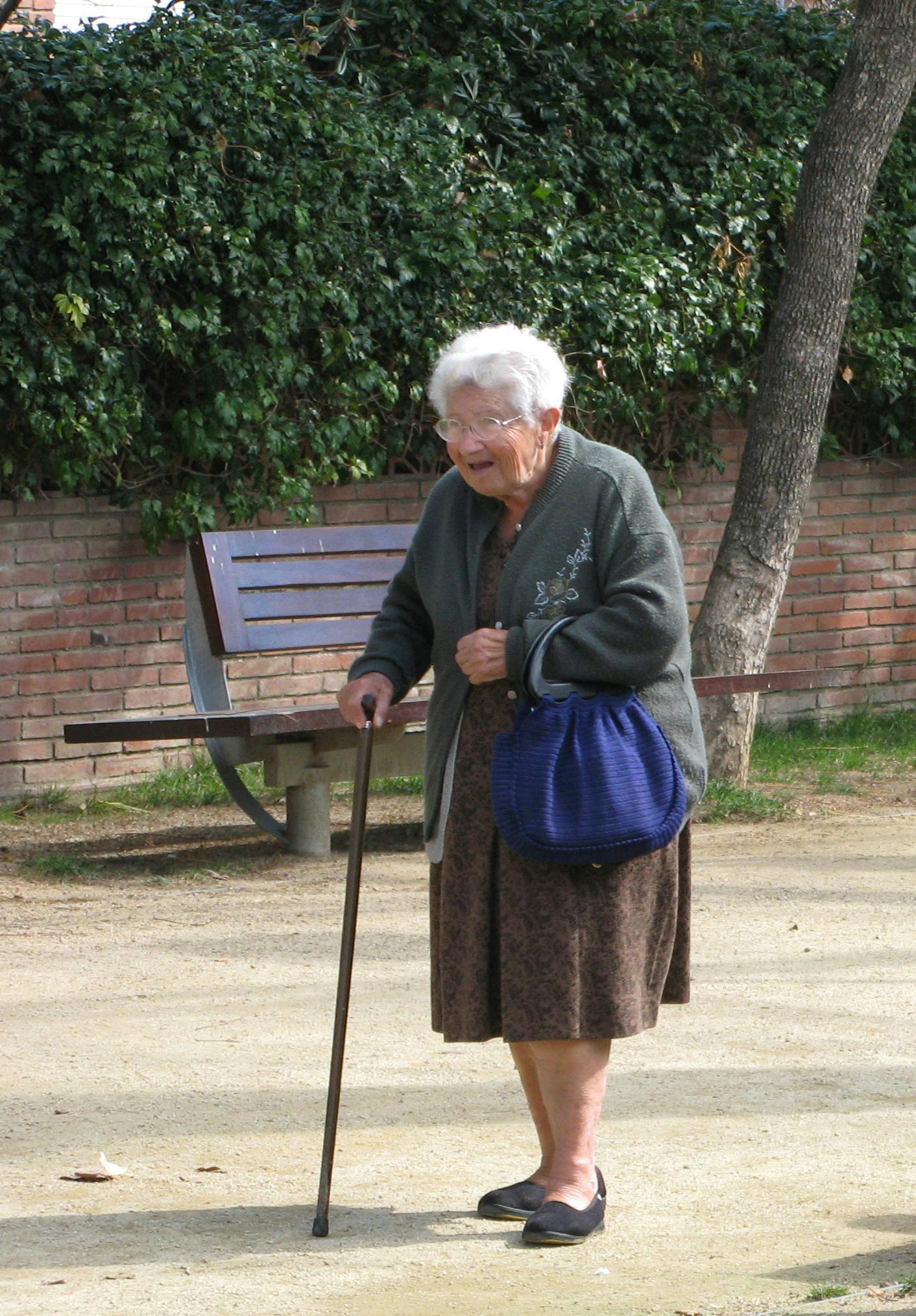 Elderly Woman Walking 