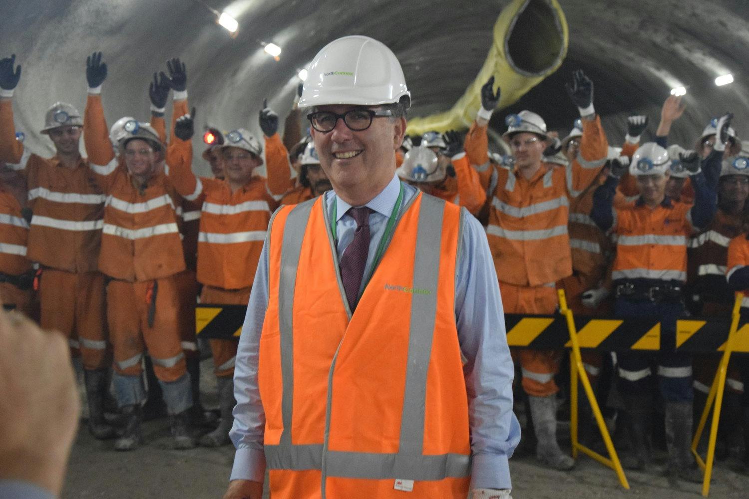 Alister inside NorthConnex Tunnel 