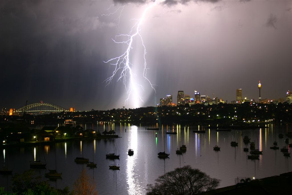 Lightning Storm over Sydney 