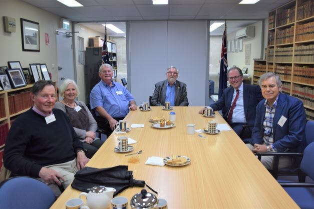 Members of Ku-ring-gai Probus Clubs at a table