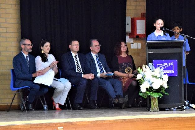 Students, staff and guests at Thornleigh West Public School
